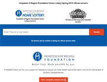 Tablet Screenshot of hrfhomelottery.com